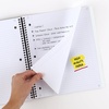 image:imageFive Star Advance Spiral Notebook  Study App 5 Subject 85 x 11 College Ruled Paper 200 Sheets Spiral Guard Movable Tabbed Dividers Prom Pink 820013RWhite