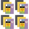 image:imageFive Star Interactive Notetaking Spiral Notebooks 3 Pack 1 Subject College Ruled Paper 11 x 812 100 Sheets Customizable Cover Red Cobalt Blue Yellow 820042Black  Purple  Yellow