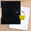 image:imageFive Star Reusable Spiral Notebook  Study App 9 x 11 Notebook with 60 College Ruled Sheets Black 820476AMinimalist