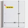 image:imageFive Star Spiral Notebook  Study App 1 Subject College Ruled Paper 812 x 11 100 Sheets White amp Amethyst Purple 2 Pack 820186Black  White