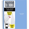 image:imageFive Star Spiral Notebook  Study App 1 Subject Graph Ruled Paper 812 x 11 100 Sheets Prom Pink 620000RTidewater Blue