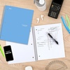 image:imageFive Star Spiral Notebook  Study App 1 Subject Graph Ruled Paper 812 x 11 100 Sheets Prom Pink 620000RTidewater Blue