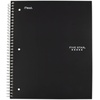 image:imageFive Star Spiral Notebook  Study App 1 Subject Wide Ruled Paper 8 x 105 100 Sheets Fights Ink Bleed Water Resistant Cover Vivid Yellow 930010CJ1Black