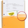 image:imageFive Star Spiral Notebook  Study App 1 Subject Wide Ruled Paper 8 x 105 100 Sheets Fights Ink Bleed Water Resistant Cover Vivid Yellow 930010CJ1Purple