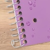 image:imageFive Star Spiral Notebook  Study App 1 Subject Wide Ruled Paper 8 x 105 100 Sheets Fights Ink Bleed Water Resistant Cover Vivid Yellow 930010CJ1Purple