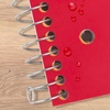 image:imageFive Star Spiral Notebook  Study App 1 Subject Wide Ruled Paper 8 x 105 100 Sheets Fights Ink Bleed Water Resistant Cover Vivid Yellow 930010CJ1Red