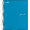 image:imageFive Star Spiral Notebook  Study App 1 Subject Wide Ruled Paper 8 x 105 100 Sheets Fights Ink Bleed Water Resistant Cover Vivid Yellow 930010CJ1Tidewater Blue