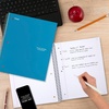 image:imageFive Star Spiral Notebook  Study App 1 Subject Wide Ruled Paper 8 x 105 100 Sheets Fights Ink Bleed Water Resistant Cover Vivid Yellow 930010CJ1Tidewater Blue