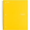image:imageFive Star Spiral Notebook  Study App 1 Subject Wide Ruled Paper 8 x 105 100 Sheets Fights Ink Bleed Water Resistant Cover Vivid Yellow 930010CJ1Vivid Yellow