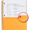 image:imageFive Star Spiral Notebook  Study App 1 Subject Wide Ruled Paper 8 x 105 100 Sheets Fights Ink Bleed Water Resistant Cover Vivid Yellow 930010CJ1Vivid Yellow