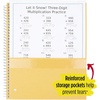 image:imageFive Star Spiral Notebook 5 Subject Wide Ruled Paper 8 x 1012 200 Sheets Tidewater Blue amp Fire Red 2 Pack 930082Blue  Red