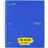image:imageFive Star Spiral Notebook 5 Subject Wide Ruled Paper 8 x 1012 200 Sheets Tidewater Blue amp Fire Red 2 Pack 930082Blue  Red