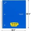 image:imageFive Star Spiral Notebook 5 Subject Wide Ruled Paper 8 x 1012 200 Sheets Tidewater Blue amp Fire Red 2 Pack 930082Blue  Red