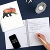 image:imageFive Star and National Wildlife Federation Spiral Notebook  Study App 1 Subject College Ruled Paper 11 x 812 80 Sheets Forest Bear 1 Count 820088FMPack of 1