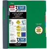 image:imageFive Star Advance Spiral Notebook  Study App 3 Subject 85 x 11 College Ruled Paper 150 Sheets Spiral Guard Movable Tabbed Dividers Prom Pink 820060RSeaglass Green