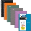 image:imageFive Star Spiral Notebook 5 Subject College Ruled Paper 6 x 912 150 Sheets Selected Colors Will Vary 6 Pack 840030A