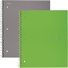 image:imageFive Star Spiral Notebook 5 Subject Wide Ruled Paper 8 x 1012 200 Sheets Tidewater Blue amp Fire Red 2 Pack 930082Gray  Lime