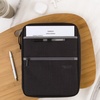 image:imageFive Star Zipper Binder 1 Inch 3Ring Binder with Round Rings CarryAll with Pockets and 4Tab Dividers 375 Sheet Capacity GreySeaglass 290920BBlackGray