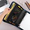 image:imageFive Star Zipper Binder 15 Inch ORings Case Organiser with 3Pocket Expanding File 500 Sheet Capacity Crimson Fade 280146KBlue