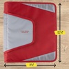 image:imageFive Star Zipper Binder 15 Inch ORings Case Organiser with 3Pocket Expanding File 500 Sheet Capacity Crimson Fade 280146KCrimson Fade