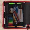 image:imageFive Star Zipper Binder 15 Inch ORings Case Organiser with 3Pocket Expanding File 500 Sheet Capacity Crimson Fade 280146KCrimson Fade
