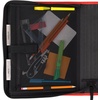 image:imageFive Star Zipper Binder 15 Inch ORings Case Organiser with 3Pocket Expanding File 500 Sheet Capacity Crimson Fade 280146KRed