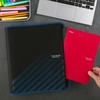 image:imageFive Star Zipper Binder 2 Inch 3Ring Xpanz Case Binder with Expansion Panel Removable Pencil Pouch 380 Sheet Capacity Black amp Blue 280109ABlack  Blue