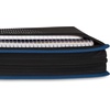image:imageFive Star Zipper Binder 2 Inch 3Ring Xpanz Case Binder with Expansion Panel Removable Pencil Pouch 380 Sheet Capacity Black amp Blue 280109ABlack  Blue