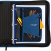 image:imageFive Star Zipper Binder 2 Inch 3Ring Xpanz Case Binder with Expansion Panel Removable Pencil Pouch 380 Sheet Capacity Black amp Blue 280109ABlack  Blue