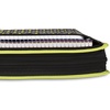 image:imageFive Star Zipper Binder 2 Inch 3Ring Xpanz Case Binder with Expansion Panel Removable Pencil Pouch 380 Sheet Capacity Black amp Blue 280109ASport Lime
