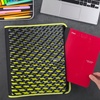 image:imageFive Star Zipper Binder 2 Inch 3Ring Xpanz Case Binder with Expansion Panel Removable Pencil Pouch 380 Sheet Capacity Black amp Blue 280109ASport Lime