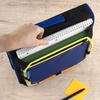 image:imageFive Star Zipper Binder 2 Inch ORings Case Organiser with Expansion Panel and 5Tab Expanding File Folder 580 Sheet Capacity Taffy Twist 290520LCosmic Blast