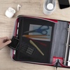 image:imageFive Star Zipper Binder 2 Inch ORings Case Organiser with Expansion Panel and 5Tab Expanding File Folder 580 Sheet Capacity Taffy Twist 290520LCrimson Fade