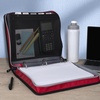 image:imageFive Star Zipper Binder 2 Inch ORings Case Organiser with Expansion Panel and 5Tab Expanding File Folder 580 Sheet Capacity Taffy Twist 290520LCrimson Fade