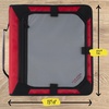 image:imageFive Star Zipper Binder 2 Inch ORings Case Organiser with Expansion Panel and 5Tab Expanding File Folder 580 Sheet Capacity Taffy Twist 290520LCrimson Fade