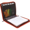 image:imageFive Star Zipper Binder 2 Inch ORings Case Organiser with Expansion Panel and 5Tab Expanding File Folder 580 Sheet Capacity Taffy Twist 290520LRedBlack