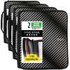 image:imageFive Star Zipper Binder 2 Inch ORings Case Organiser with MultiAccess and 5Tab Expanding File Folder 850 Sheet Capacity Crimson Fade 290010KBlack