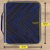 image:imageFive Star Zipper Binder 2 Inch ORings Case Organiser with MultiAccess and 5Tab Expanding File Folder 850 Sheet Capacity Crimson Fade 290010KCosmic Blast