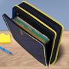 image:imageFive Star Zipper Binder 2 Inch ORings Case Organiser with MultiAccess and 5Tab Expanding File Folder 850 Sheet Capacity Crimson Fade 290010KCosmic Blast
