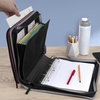 image:imageFive Star Zipper Binder 2 Inch ORings Case Organiser with MultiAccess and 5Tab Expanding File Folder 850 Sheet Capacity Crimson Fade 290010KCrimson Fade