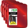 image:imageFive Star Zipper Binder 2 Inch ORings Case Organiser with MultiAccess and 5Tab Expanding File Folder 850 Sheet Capacity Crimson Fade 290010KRed