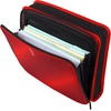 image:imageFive Star Zipper Binder 2 Inch ORings Case Organiser with MultiAccess and 5Tab Expanding File Folder 850 Sheet Capacity Crimson Fade 290010KRed