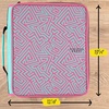 image:imageFive Star Zipper Binder 2 Inch ORings Case Organiser with MultiAccess and 5Tab Expanding File Folder 850 Sheet Capacity Crimson Fade 290010KTaffy Twist