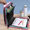image:imageFive Star Zipper Binder 2 Inch ORings Case Organiser with MultiAccess and 5Tab Expanding File Folder 850 Sheet Capacity Crimson Fade 290010KTaffy Twist