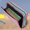 image:imageFive Star Zipper Binder 2 Inch ORings Case Organiser with MultiAccess and 5Tab Expanding File Folder 850 Sheet Capacity Crimson Fade 290010KTaffy Twist