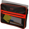 image:imageFive Star Zipper Binder 3Inch DRing Case Binder 850Sheet Capacity Multiple Pockets Front 5Tab Expanding File Removable Padded Case and Shoulder Strap Crimson Fade 292960KRedBlack