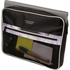 image:imageFive Star Zipper Binder 3Inch DRing Case Binder 850Sheet Capacity Multiple Pockets Front 5Tab Expanding File Removable Padded Case and Shoulder Strap Crimson Fade 292960KBlackGray