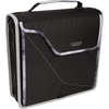 image:imageFive Star Zipper Binder 3Inch DRing Case Binder 850Sheet Capacity Multiple Pockets Front 5Tab Expanding File Removable Padded Case and Shoulder Strap Crimson Fade 292960KBlackGray