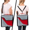 image:imageFive Star Zipper Binder 3Inch DRing Case Binder 850Sheet Capacity Multiple Pockets Front 5Tab Expanding File Removable Padded Case and Shoulder Strap Crimson Fade 292960KCrimson Fade