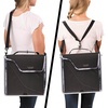 image:imageFive Star Zipper Binder 3Inch DRing Case Binder 850Sheet Capacity Multiple Pockets Front 5Tab Expanding File Removable Padded Case and Shoulder Strap Crimson Fade 292960KBlackGray